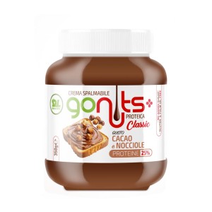 GoNuts Daily Life Crema Proteica Spalmabile Cacao e Nocciole con 25% di Proteine, Senza Zuccheri Aggiunti