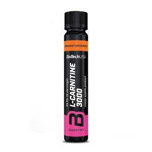 L-Carnitine 3000 mg BioTechUSA Carnitina Liquida in Ampolla 25 ml gusto arancia L-Carnitine 3000 mg BioTechUSA Carnitina Liquida in Ampolla 25 ml gusto arancia