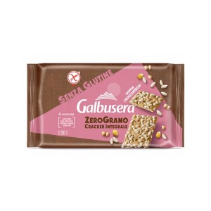 Cracker Integrali con Riso Soffiato ZeroGrano Galbusera Senza Glutine e Senza Lattosio