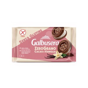 Biscotti Cacao e Crema Vaniglia ZeroGrano Galbusera Senza Glutine e Senza Lattosio
