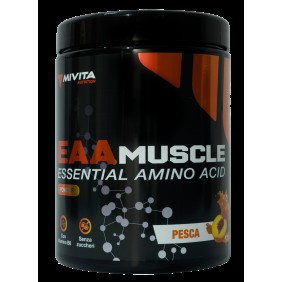 EAA MUSCLE Mivita Nutrition – Aminoacidi Essenziali in Polvere con BCAA e Vitamina B6, 300 g EAA MUSCLE Mivita Nutrition – Aminoacidi Essenziali in Polvere con BCAA e Vitamina B6, 300 g