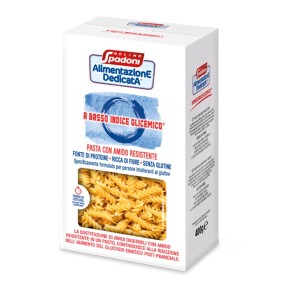 Low Glycemic Index Fusilli Molino Spadoni 400g Gluten-Free Pasta Rich in Fiber and Protein Low Glycemic Index Fusilli Molino Spadoni 400g Gluten-Free Pasta Rich in Fiber and Protein