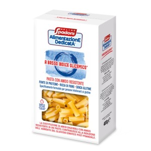 Maccheroni a Basso Indice Glicemico Molino Spadoni 400 g  Pasta Senza Glutine Ricca di Fibre e Proteine