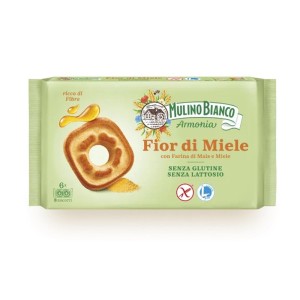 Fior di Miele Mulino Bianco 250 g Frollini Senza Glutine e Senza Lattosio al Miele