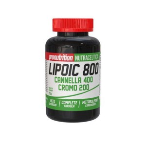 Lipoic 800 Cromo Cannella ProNutrition Acido Alfa Lipoico 800 mg con Cannella e Cromo, 60 Compresse Lipoic 800 Cromo Cannella ProNutrition Acido Alfa Lipoico 800 mg con Cannella e Cromo, 60 Compresse