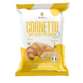 Cornetto con crema pasticcera Dr Keto 55 gr Cornetto con crema pasticcera Dr Keto 55 gr