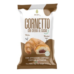 Cornetto con crema al cacao Dr Keto 55 gr Cornetto con crema al cacao Dr Keto 55 gr
