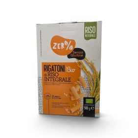 Fior di Loto Organic Brown Rice Rigatoni Zero% Gluten Gluten-Free Pasta 500g Fior di Loto Organic Brown Rice Rigatoni Zero% Gluten Gluten-Free Pasta 500g