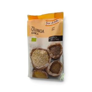 Quinoa Bianca Bio Fior di Loto Senza Glutine Ricca di Fibre e Fonte di Proteine 400 g