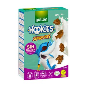 Hookies Sharkies Senza Glutine Gullón Biscotti al Cacao Vegani
