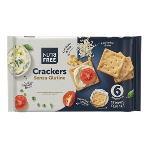 Crackers Nutrifree 200 g Crackers Senza Glutine con Olio Extra Vergine di Oliva e Rosmarino
