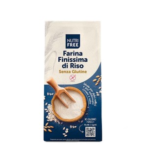 Farina Finissima di Riso Nutrifree 500 g  Farina di Riso Senza Glutine