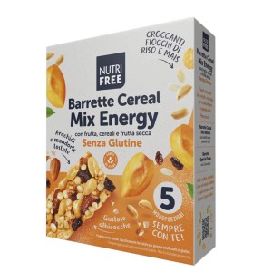 Barrette Cereal Mix Energy Nutrifree Barrette Senza Glutine con Frutta, Cereali e Frutta Secca