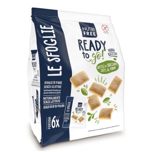 Le Sfoglie Nutrifree 180 g foglie di Pane Senza Glutine Croccanti con Olio Extra Vergine di Oliva