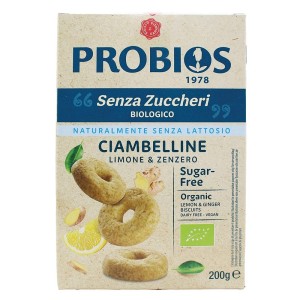 Ciambelline Limone e zenzero senza zuccheri Probios