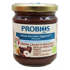 Crema cacao e nocciole Italiane Probios Senza Zuccheri Aggiunti