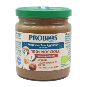 Crema 100% Nocciole Italiane Probios 200 g Biologica, Senza Zuccheri Aggiunti Crema 100% Nocciole Italiane Probios 200 g Biologica, Senza Zuccheri Aggiunti