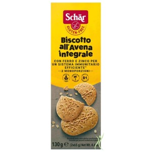 Biscotto all'Avena Integrale Schär – Biscotti Senza Glutine Ricchi di Fibre 130 gr