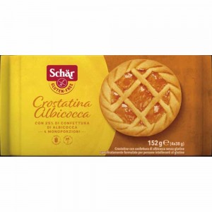 Crostatina Albicocca Schär Merendina Senza Glutine con Confettura di Albicocca 4 x 38 g