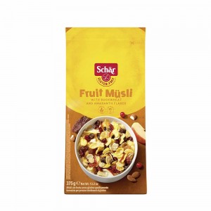 Fruit Müsli Schär  Cereali Senza Glutine con Frutta e Grano Saraceno 375 g