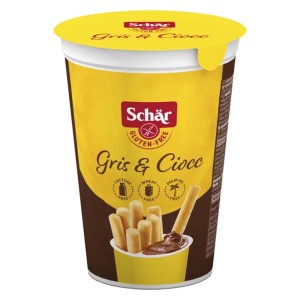Gris & Ciocc Schär – Grissini Senza Glutine con Crema al Cacao e Nocciole 52 g