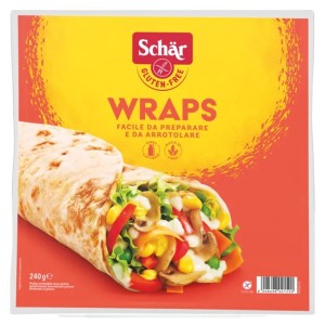 Wraps Schär – Piadine Arrotolabili Senza Glutine per Farciture Dolci e Salate 240 g
